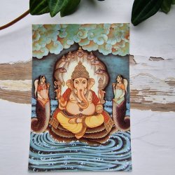Ganesha i vand postkort