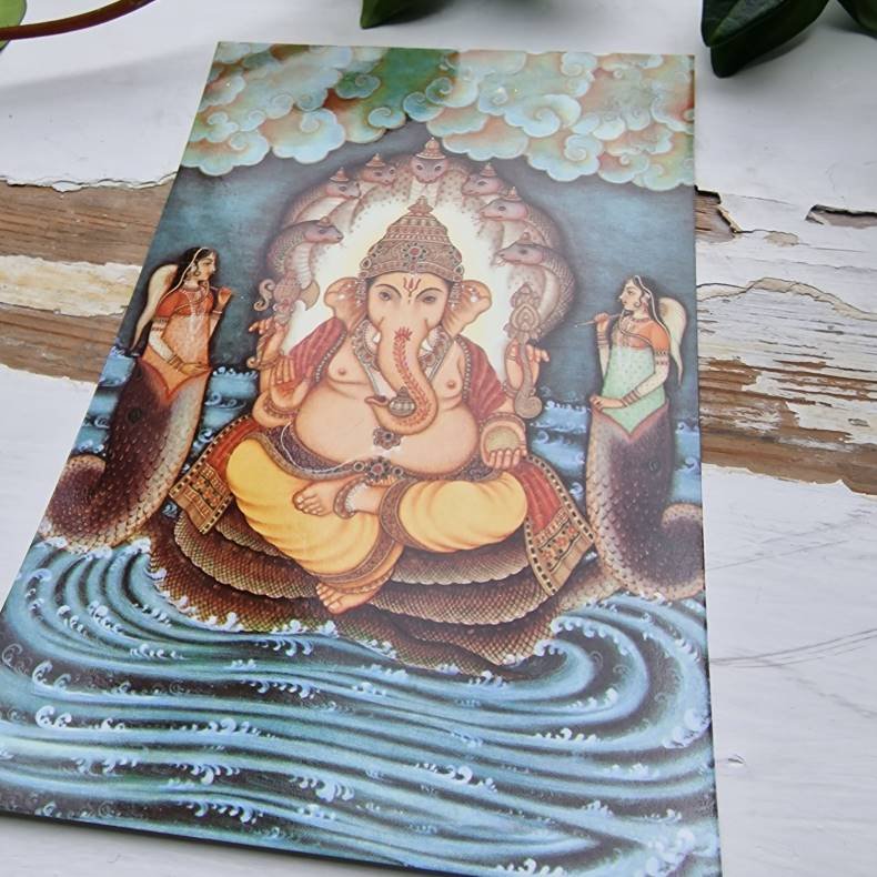 Ganesha i vand postkort