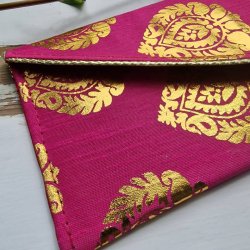 Pink Stof pengegave kuverttaske