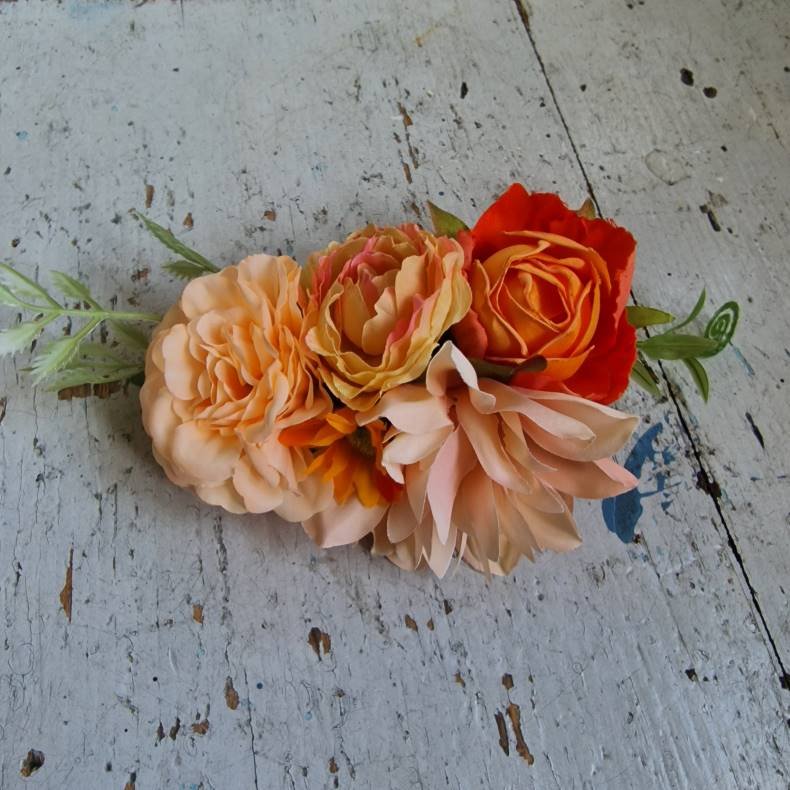 Orange blomster mix 10 cm spnde