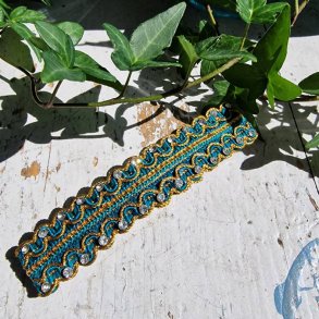 Turkis med sten hrpynt med 10 cm spnde No.43