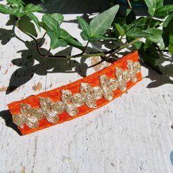 Orange hrpynt med 10 cm spnde No.34