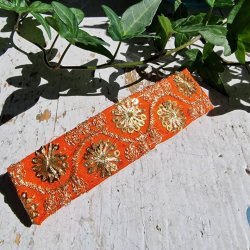  Orange hrpynt med 10 cm spnde No.33