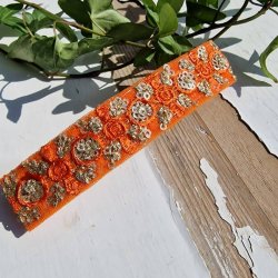 Orange hrpynt med 10 cm spnde No.36