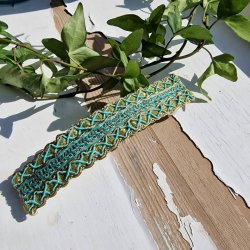 Turkis h�rpynt med 10 cm sp�nde No.48