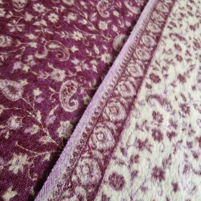 Meditationstppe  flde/brun/lys lilla