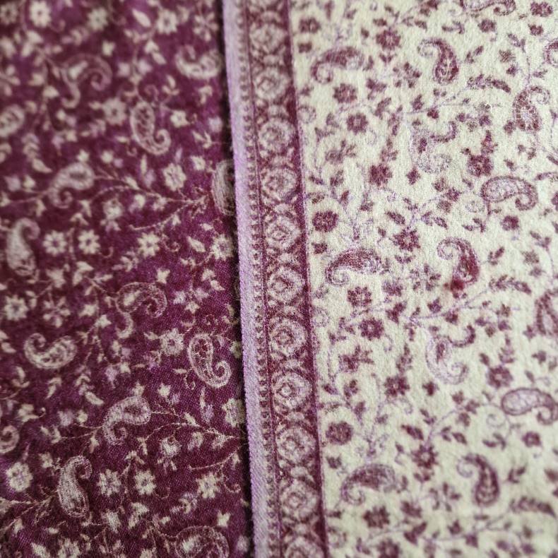 Meditationstppe  flde/brun/lys lilla