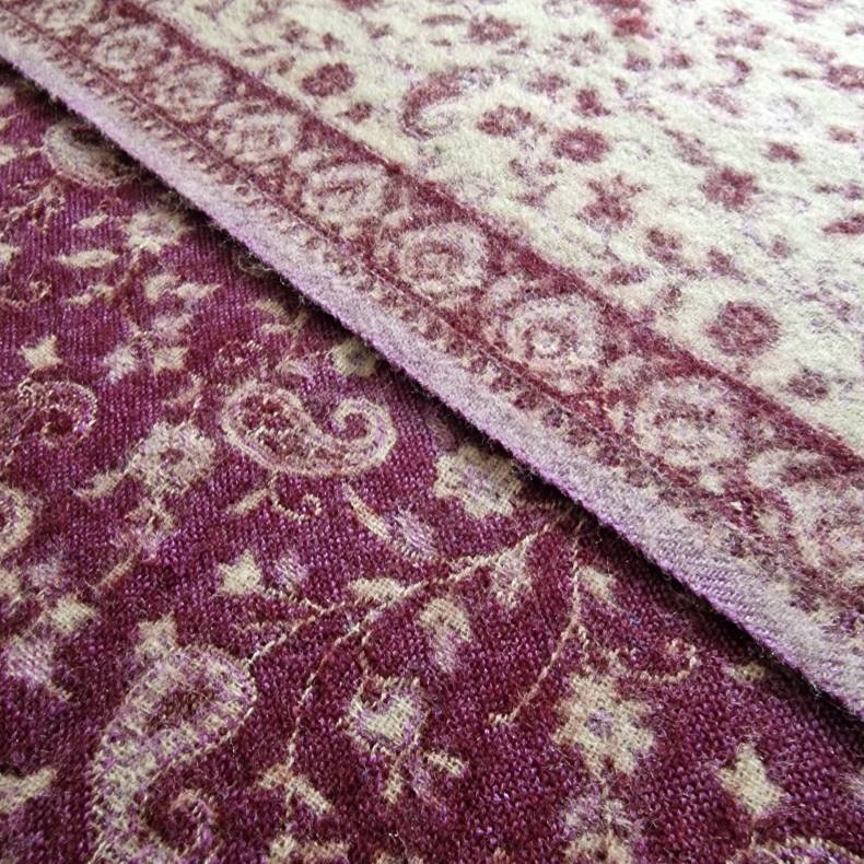 Meditationstppe  flde/brun/lys lilla