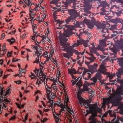 Meditationstppe brun/koralrd