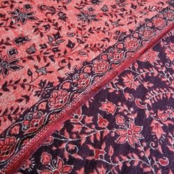 Meditationstppe brun/koralrd