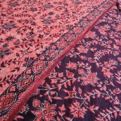 Meditationstppe brun/koralrd