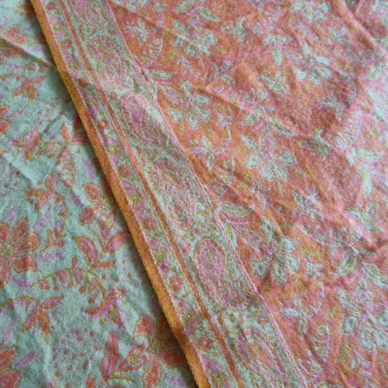 Meditationstppe Flde/neon orange/pink