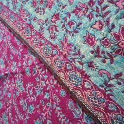 Meditationstppe varm lilla/blturkis