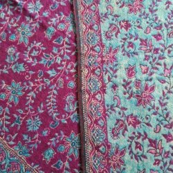 Meditationstppe varm lilla/blturkis