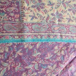 Meditationstppe Creme/rosa/lyslilla