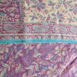 Meditationstppe Creme/rosa/lyslilla