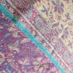 Meditationstppe Creme/rosa/lyslilla