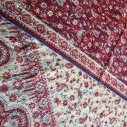 Meditationstppe flde/turkis/rdbrun