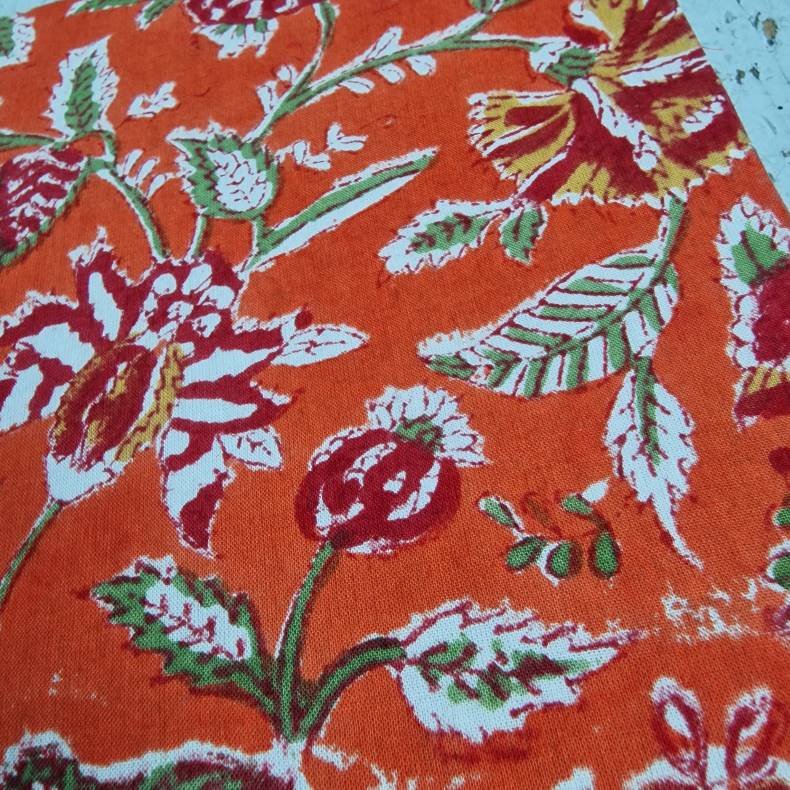 Bloktrykt bog Orange