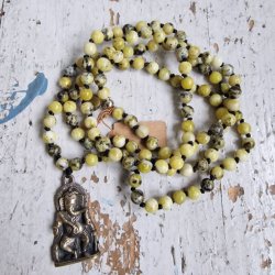 Serpentin Ganesha luksus boheme mala