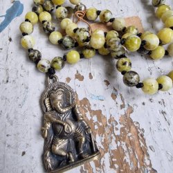 Serpentin Ganesha luksus boheme mala