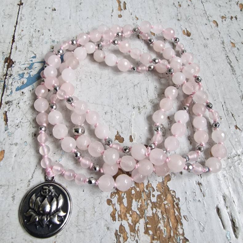 Rosa quartz lotus s luksus boheme mala