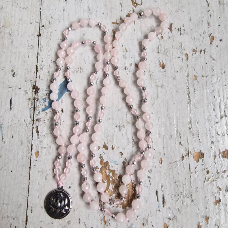 Rosa quartz lotus s luksus boheme mala