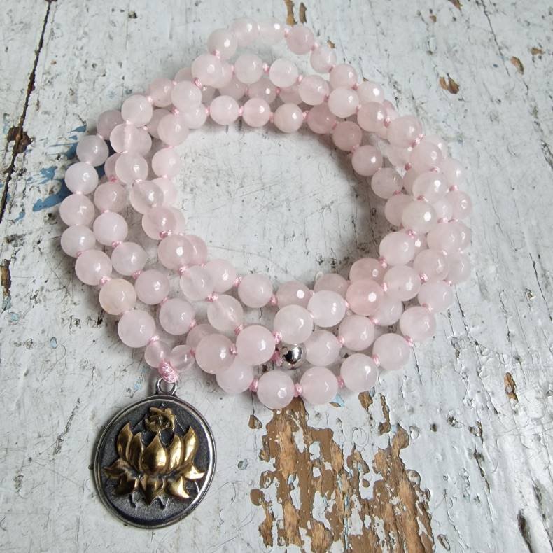 Rosequartz Lotus mixcolor luksus boheme mala