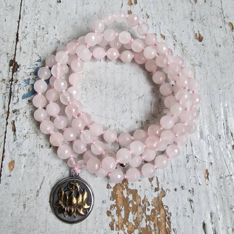 Rosequartz Lotus mixcolor luksus boheme mala