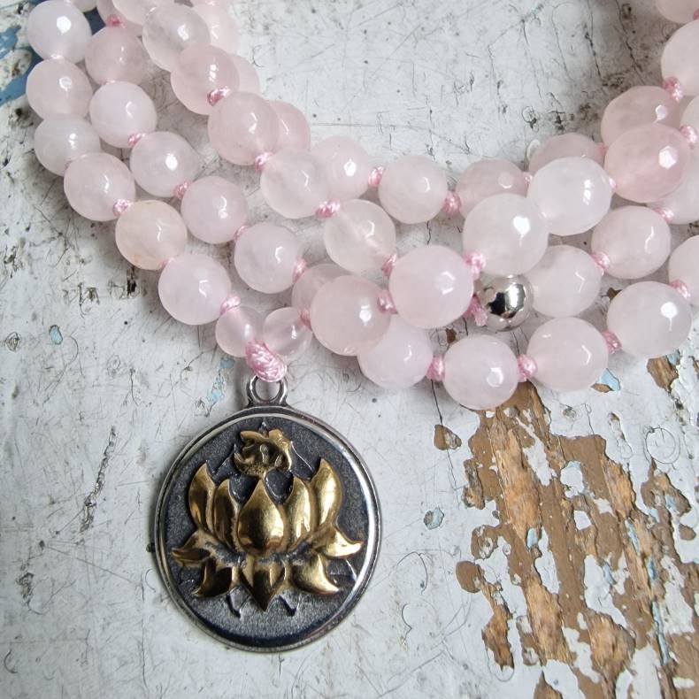 Rosequartz Lotus mixcolor luksus boheme mala