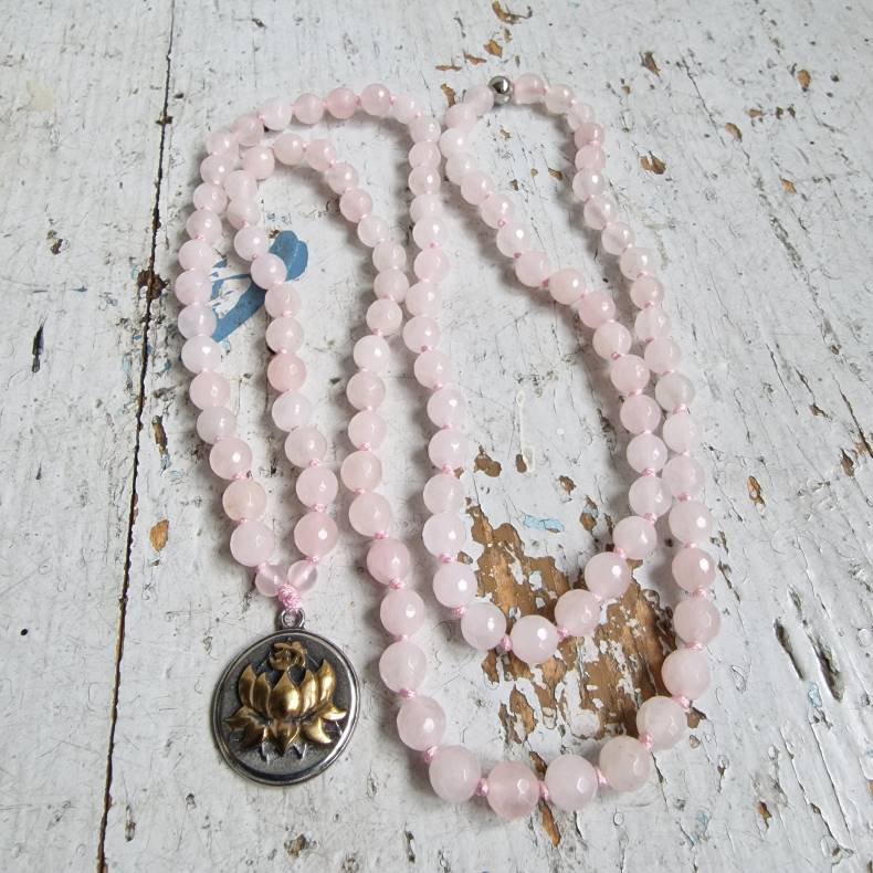Rosequartz Lotus mixcolor luksus boheme mala
