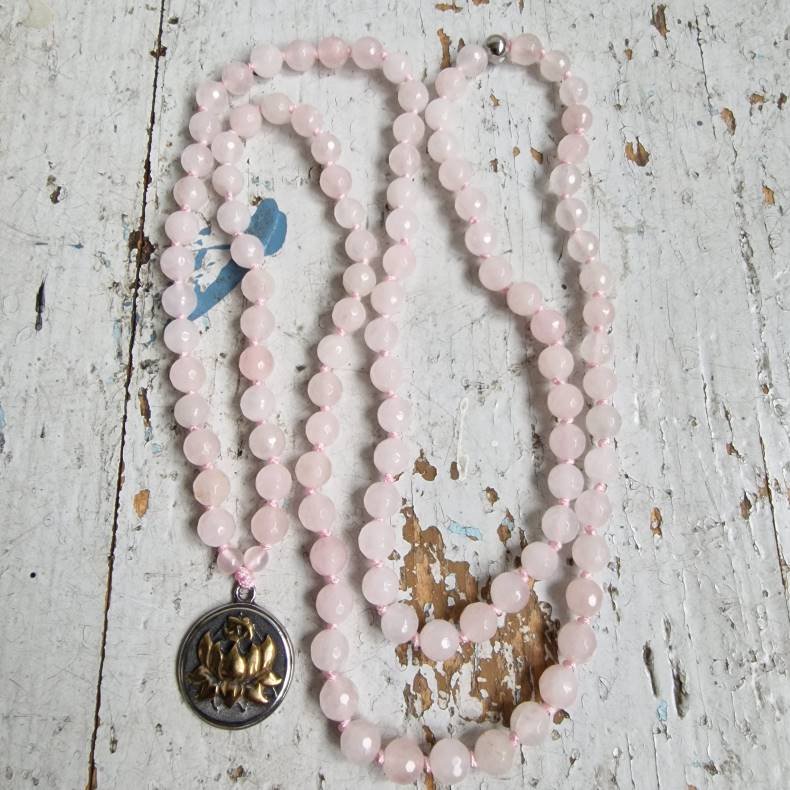 Rosequartz Lotus mixcolor luksus boheme mala