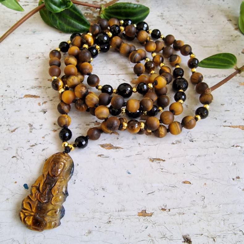 Tigerje sten guanyin luksus boheme mala