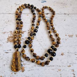 Tigerje sten guanyin luksus boheme mala