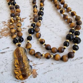 Tigerje sten guanyin luksus boheme mala