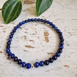 Pari armbnd Lapis lazuli 4 mm