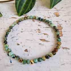 Pari armbnd Afrikansk turkis 4 mm