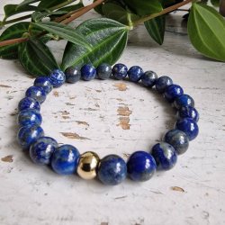  Lapis lazuli unisex armbnd 8 mm