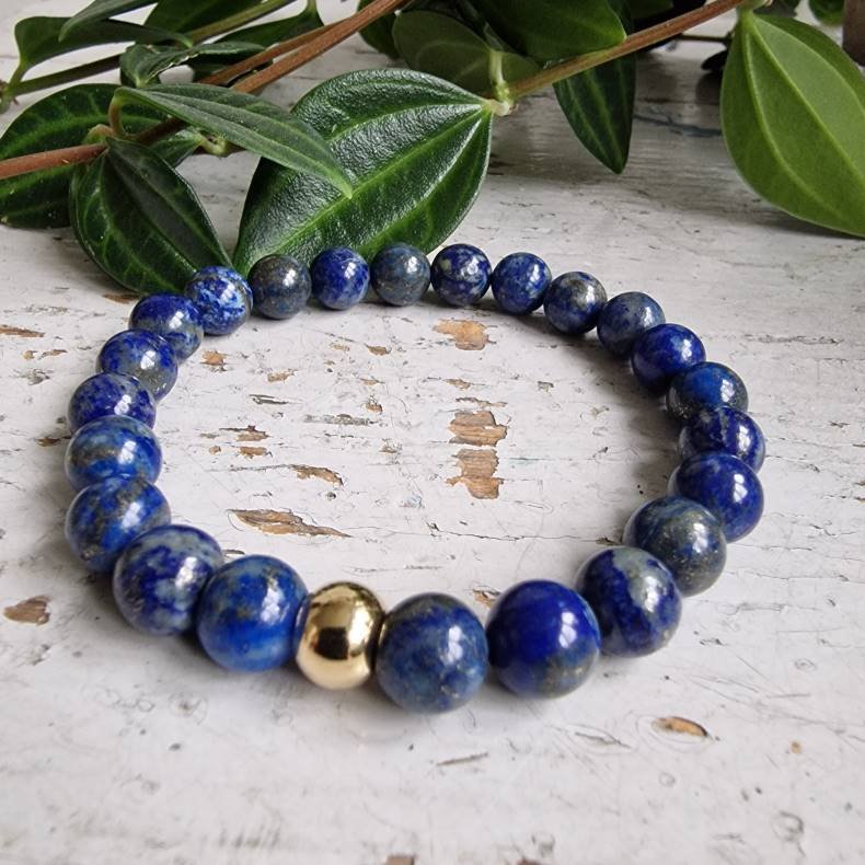  Lapis lazuli unisex armbnd 8 mm