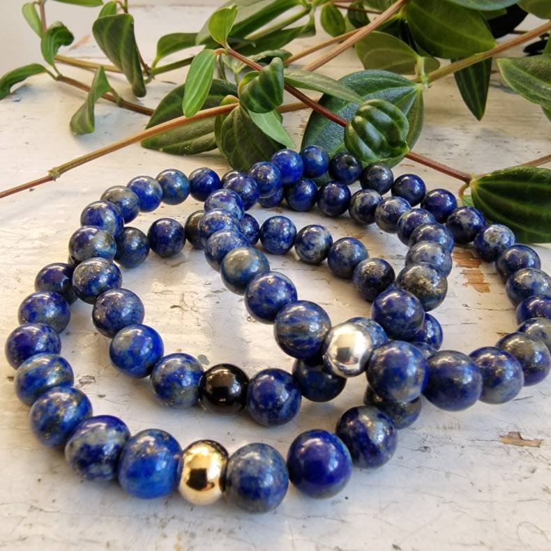  Lapis lazuli unisex armbnd 8 mm