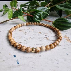 Pari Armbnd picture jaspis 4 mm 