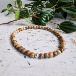 Pari Armbnd picture jaspis 4 mm 