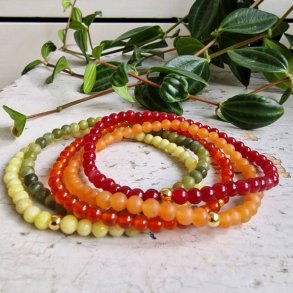 NO: 21 Unika Armbnds 5 stk. bundle str 18 cm