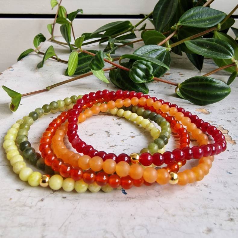 NO: 21 Unika Armbnds 5 stk. bundle str 18 cm