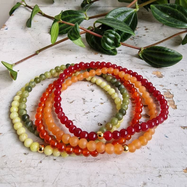 NO: 21 Unika Armbnds 5 stk. bundle str 18 cm