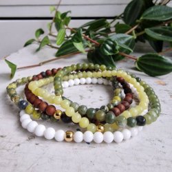 NO: 25 Unika Armbnds 5 stk. bundle str 17 cm