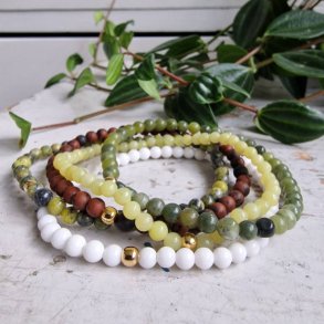 NO: 25 Unika Armbnds 5 stk. bundle str 17 cm