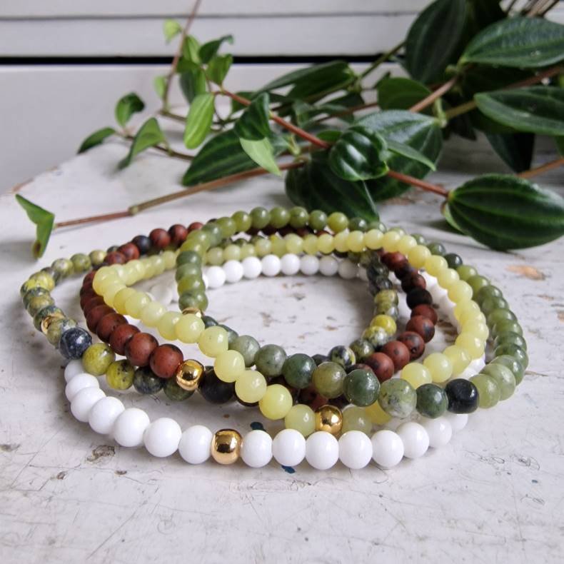 NO: 25 Unika Armbnds 5 stk. bundle str 17 cm