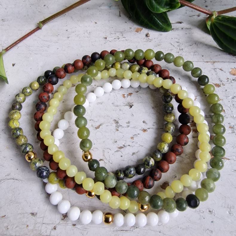 NO: 25 Unika Armbnds 5 stk. bundle str 17 cm