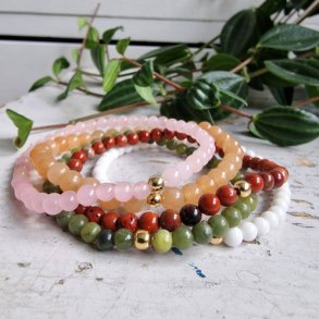 NO: 28 Unika Armbnds 5 stk. bundle str 17 cm